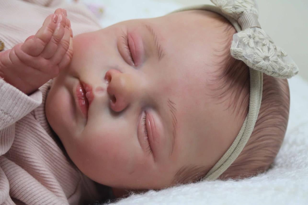 Lalka Reborn Winylowa Mabel – 48 cm, z Dźwiękiem