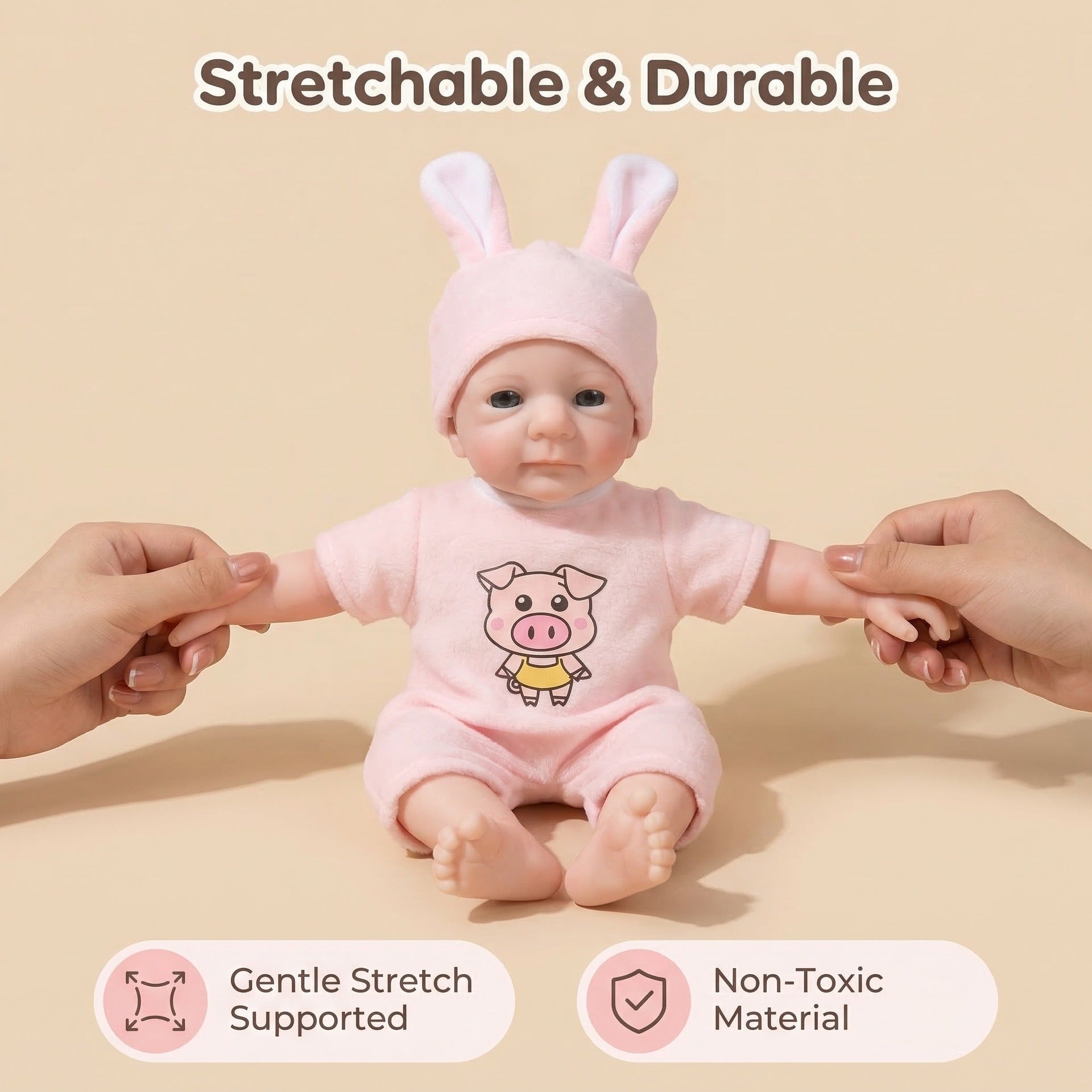 Bambola Reborn in Silicone Completa Esperanza – 30 cm detail image 11