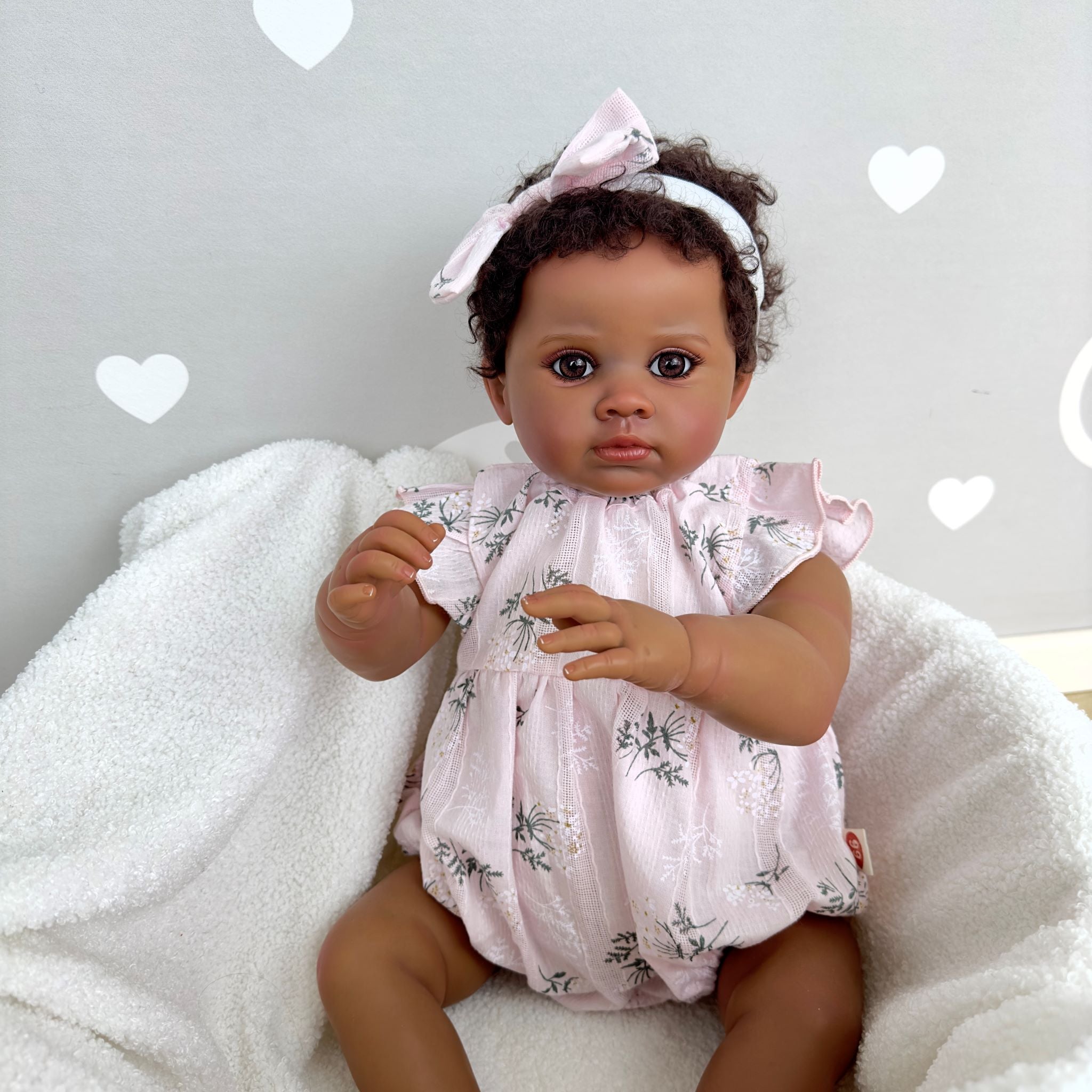 Bébé Reborn en Vinyle Avelina – 55 cm, avec Son detail image 1