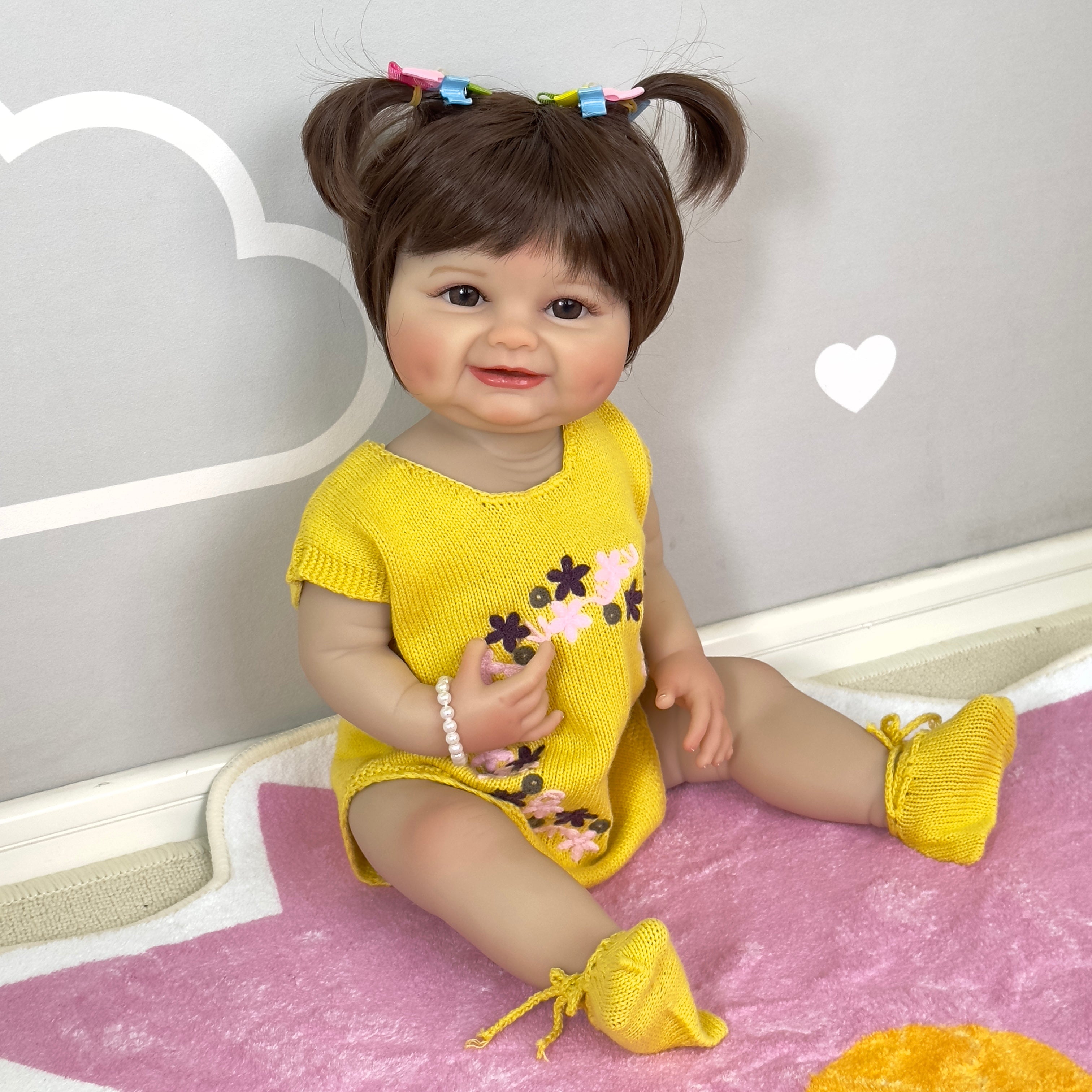 Bambola Reborn di Silicone Ofelia – 55 cm, con Suono detail image 2