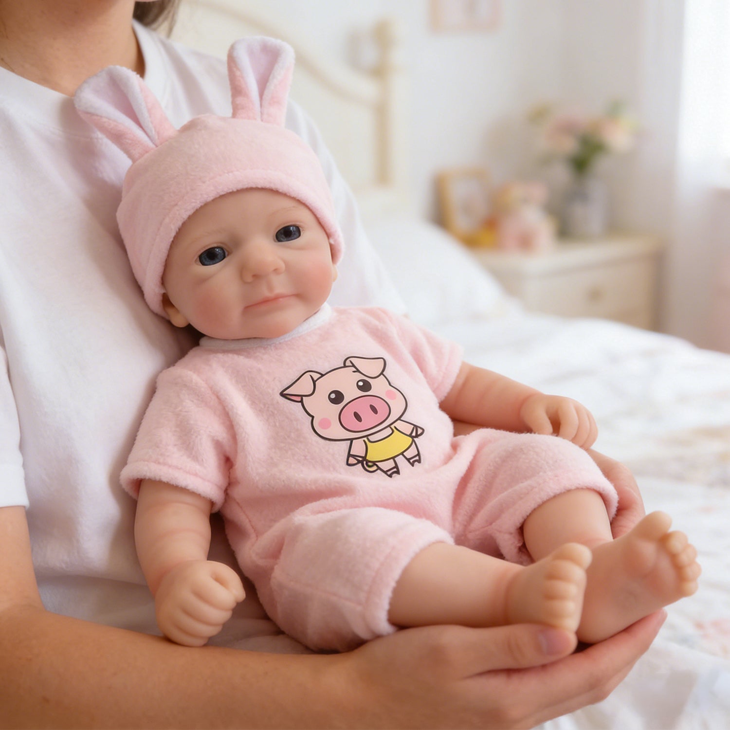Bambola Reborn in Silicone Completa Esperanza – 30 cm detail image 8