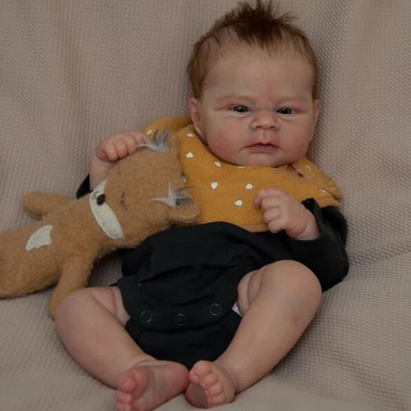 Bébé Reborn en Silicone Brenda – 43 cm, avec Son