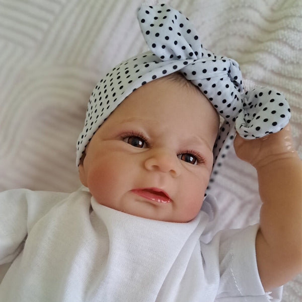 Lalka Reborn Winylowa Loreto – 43 cm, z Dźwiękiem