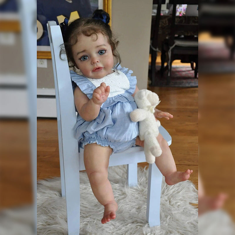Bébé Reborn en Silicone Eugenia – 60 cm, avec Son