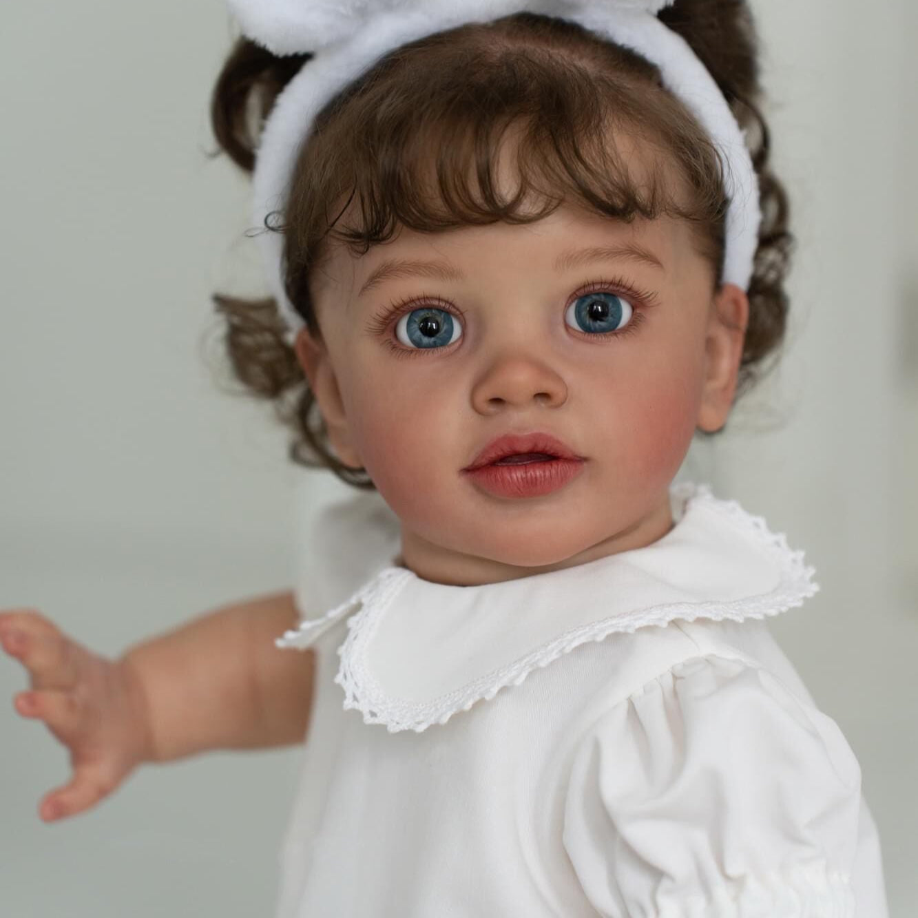 Bébé Reborn en Silicone Carmela – 65 cm, avec Son
