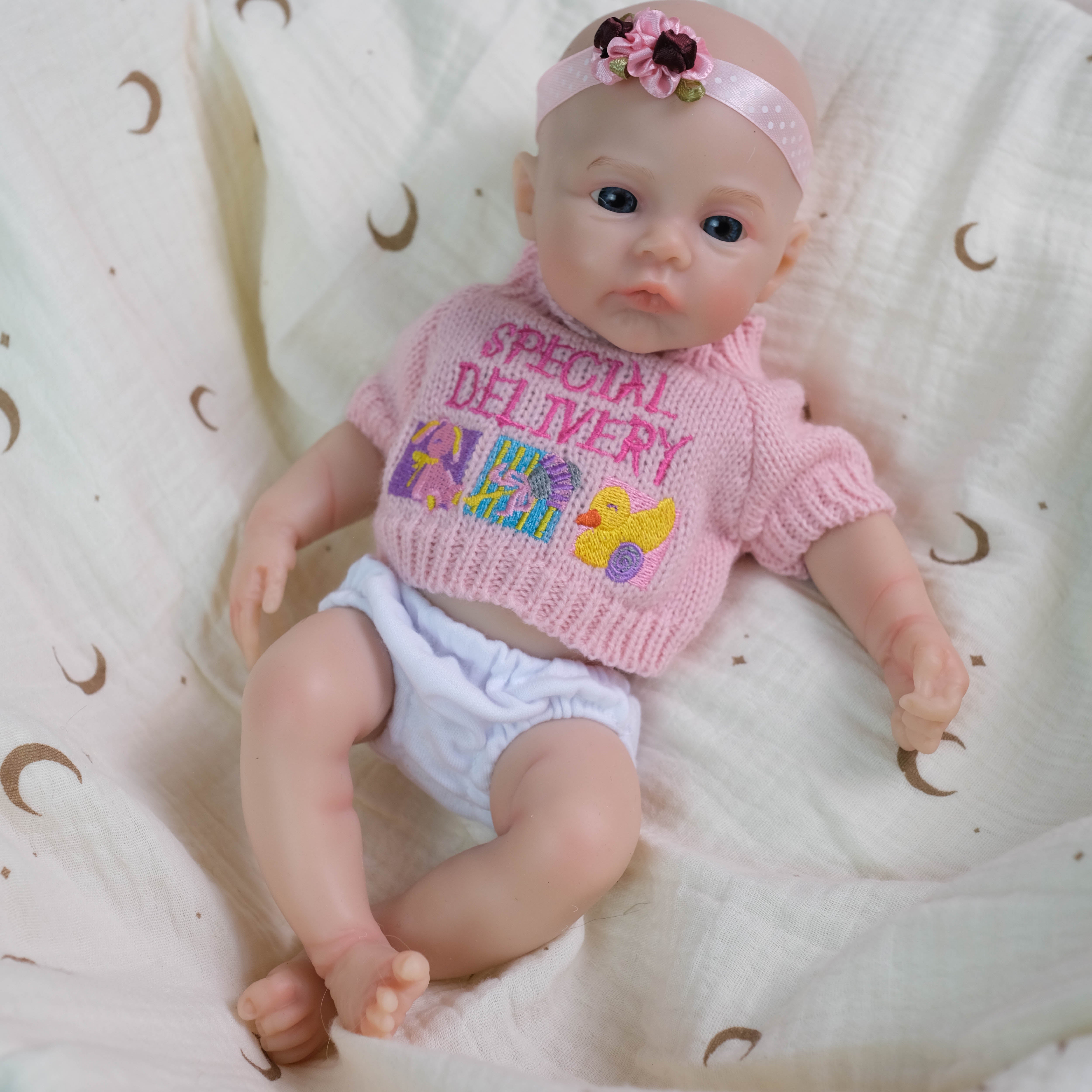 Bambola Reborn Amparo in Silicone Pieno – 30 cm, con Suono detail image 7