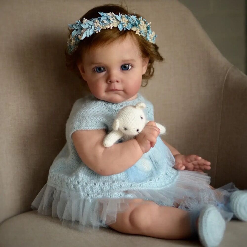 Bébé Reborn en Silicone Febe – 60 cm, avec Son