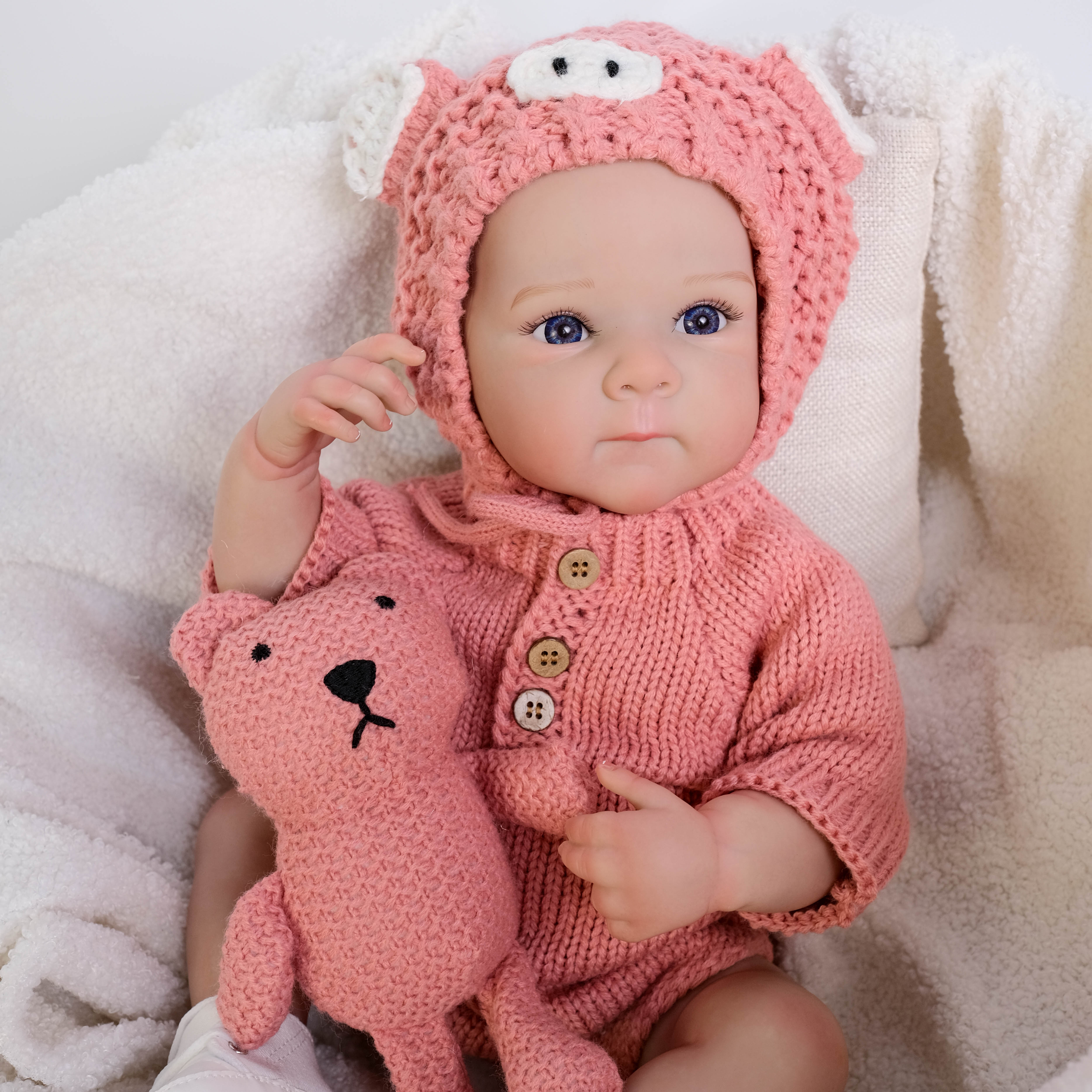 Bambola Reborn Estela in Silicone – 45 cm detail image 6
