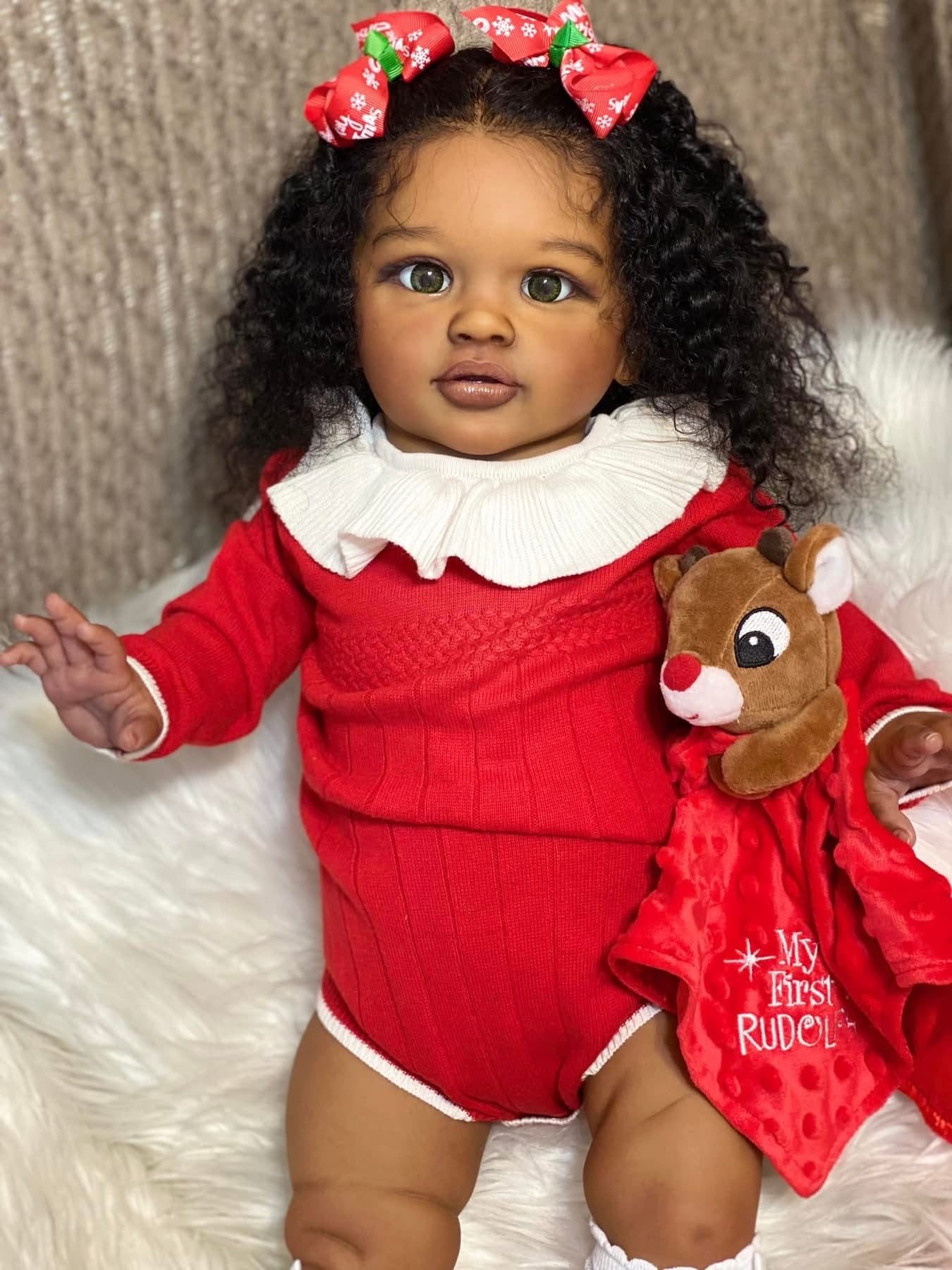 Almudena Reborn Bebek – 65 cm, Sesli