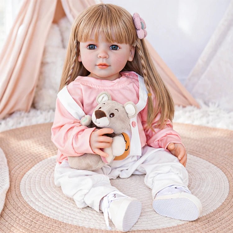 Bebé Reborn de Vinilo Valeria – 55 cm, con Sonido