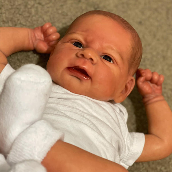 Bébé Reborn en Silicone Briana – 43 cm, avec Son