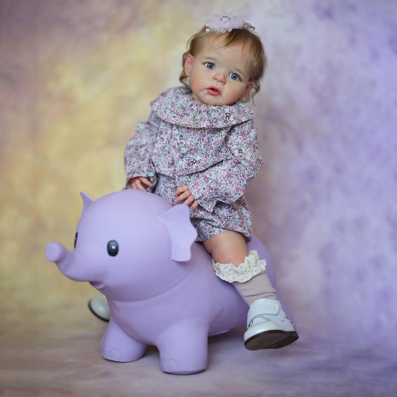 Lalka Reborn Winylowa Elvia – 60 cm, z Dźwiękiem