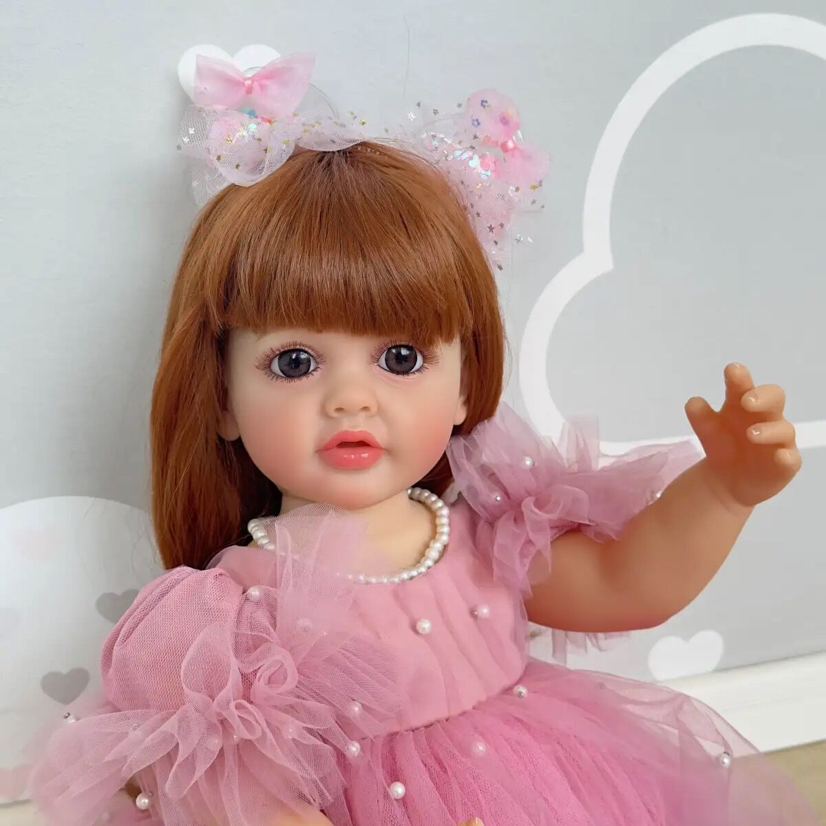 Bambola Reborn di Silicone Luisa – 55 cm, con Suono detail image 3
