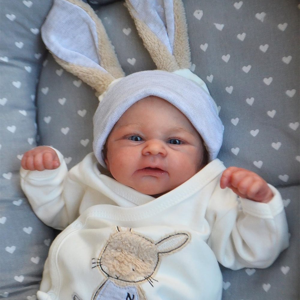 Bébé Reborn en Silicone Cinthia – 43 cm, avec Son