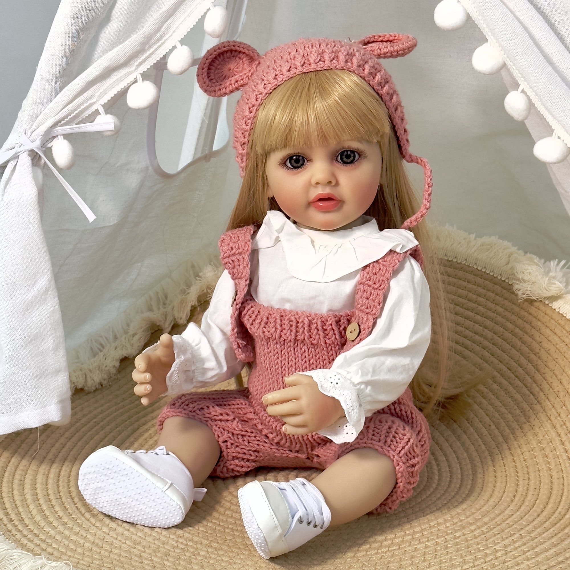 Bambola Reborn in Silicone Completa Rosario – 55 cm, con Suono detail image 3