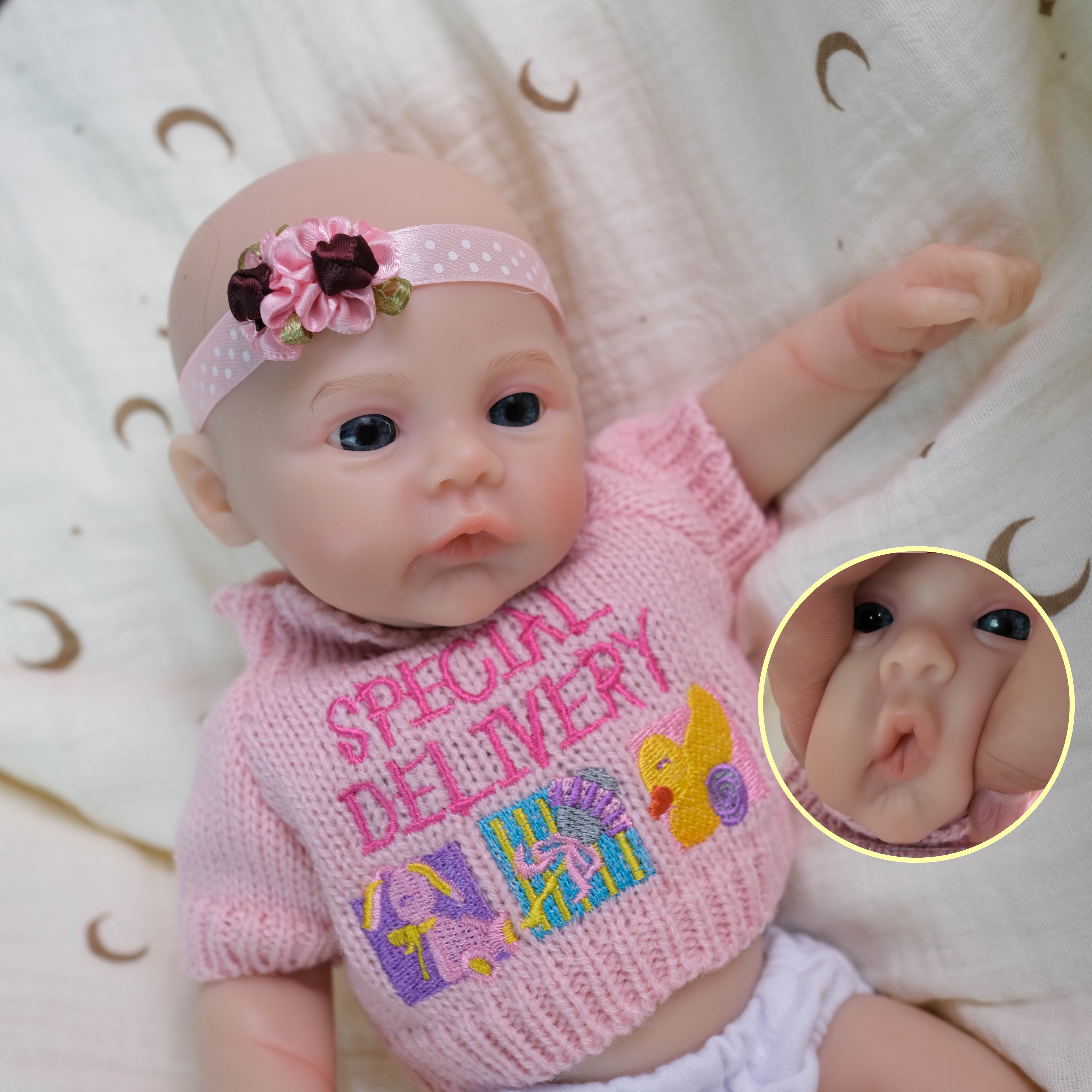 Bambola Reborn Amparo in Silicone Pieno – 30 cm, con Suono detail image 10