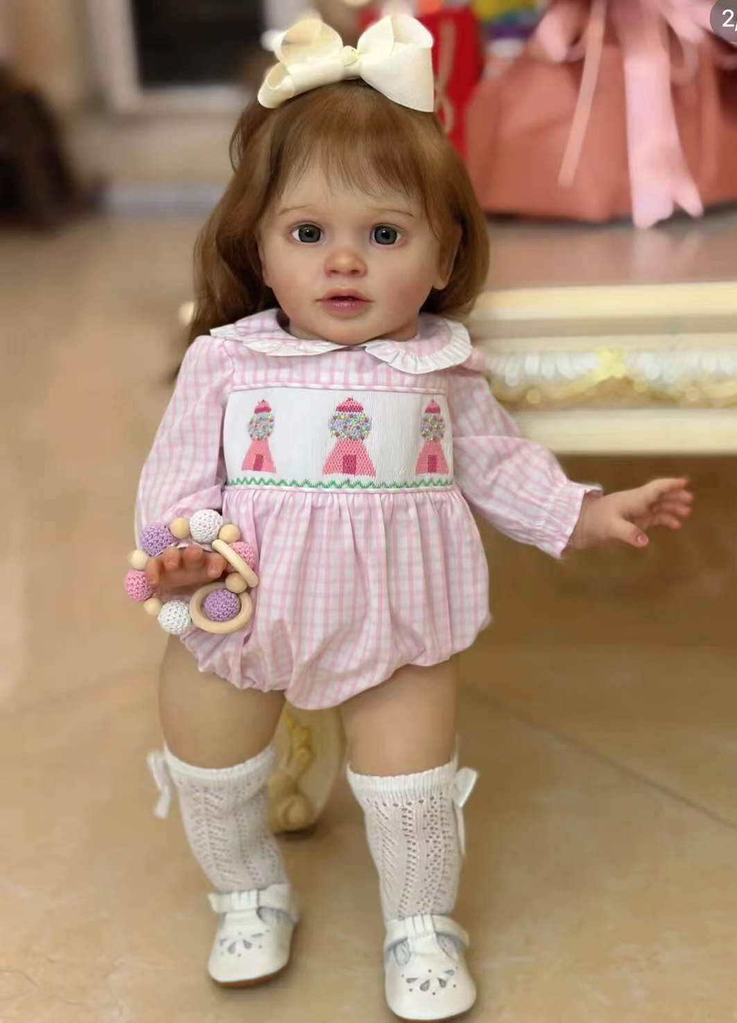 Bébé Reborn en Silicone Catarina – 65 cm, avec Son