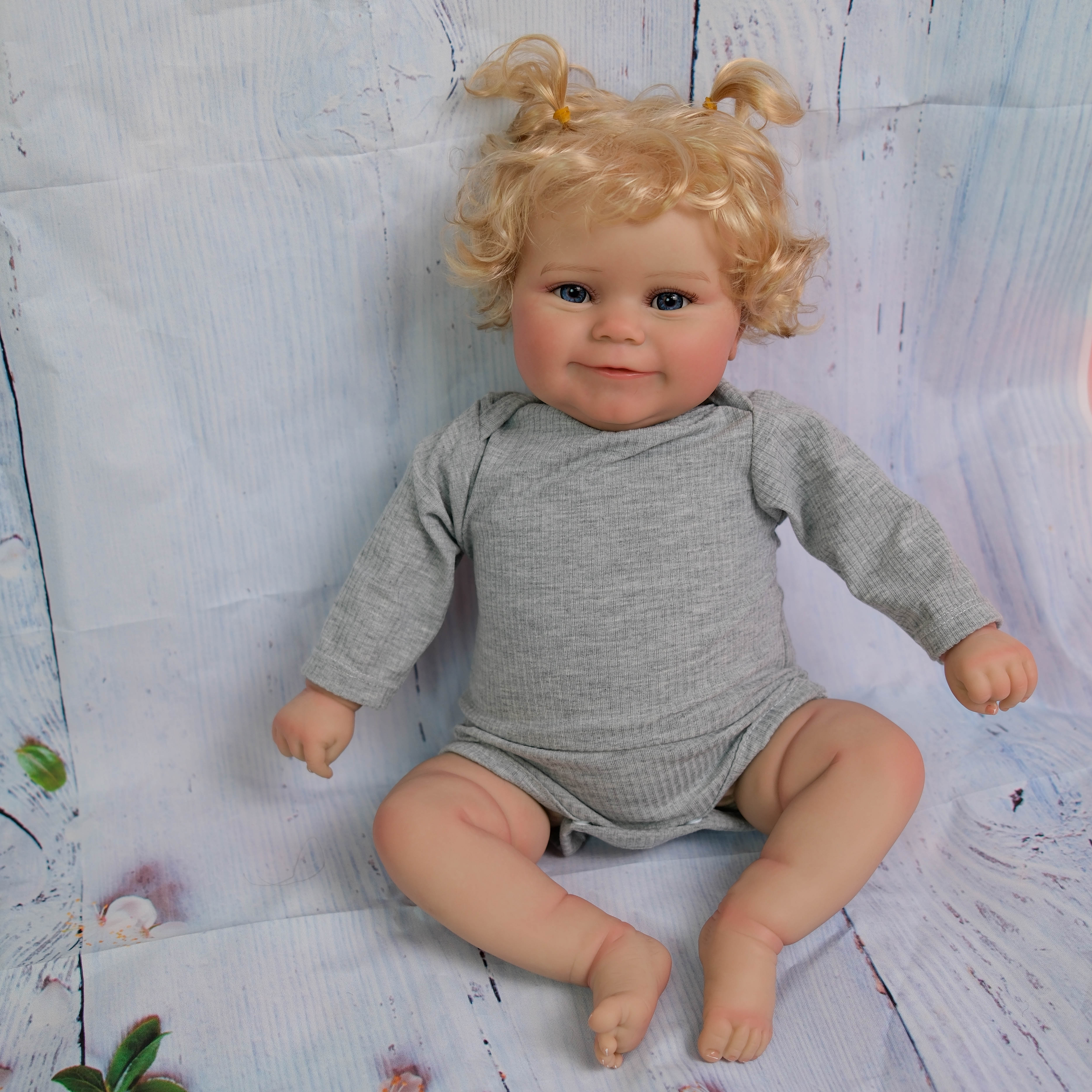 Lalka Reborn Winylowa Pedro – 50 cm, z Dźwiękiem i Wszczepionymi Włosami detail image 2