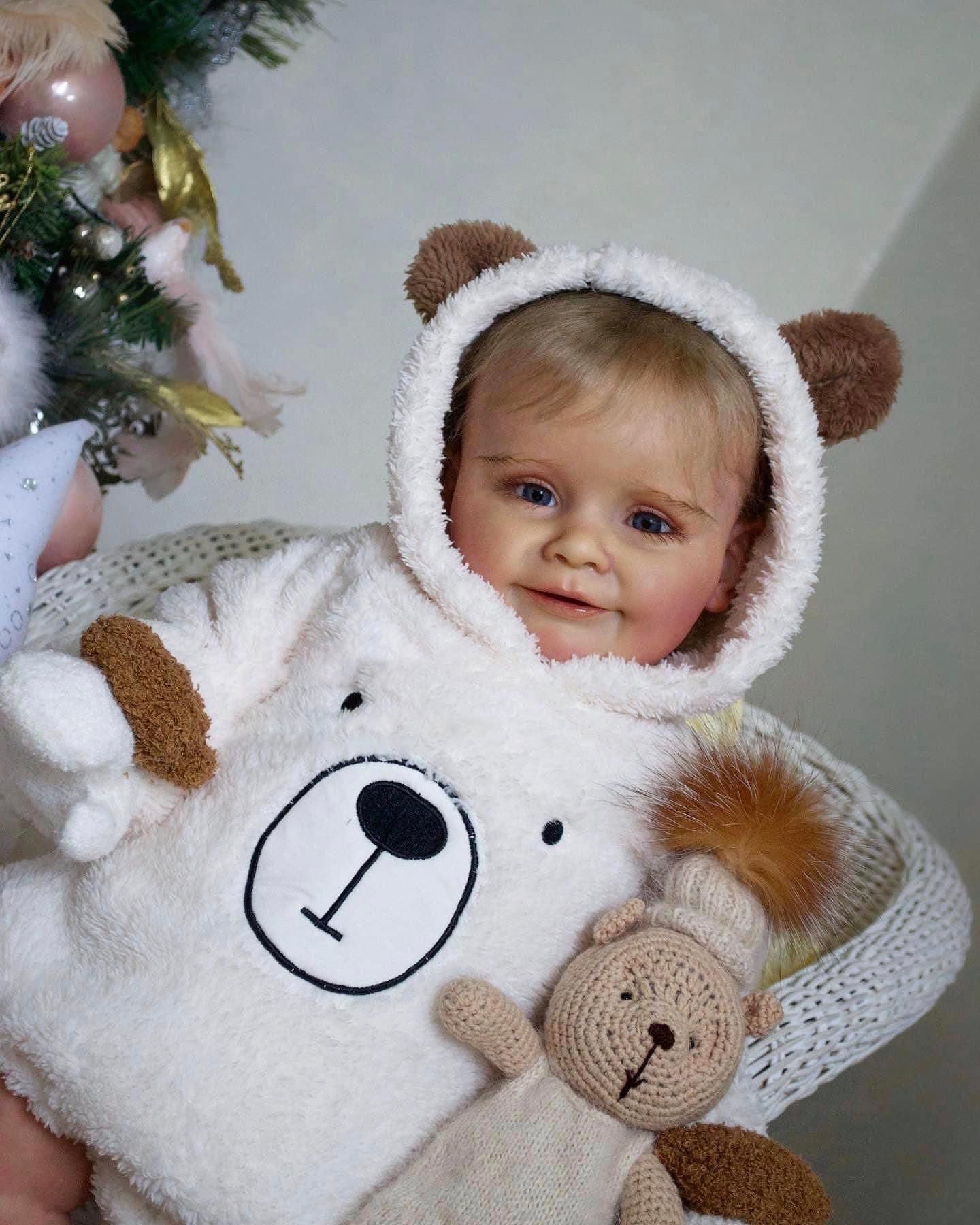 Lalka Reborn Cinta winylowa – 60 cm, z dźwiękiem detail image 3