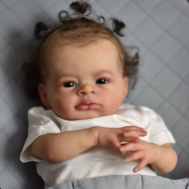 Bébé Reborn en Silicone Dinora – 50 cm, avec Son detail image 1