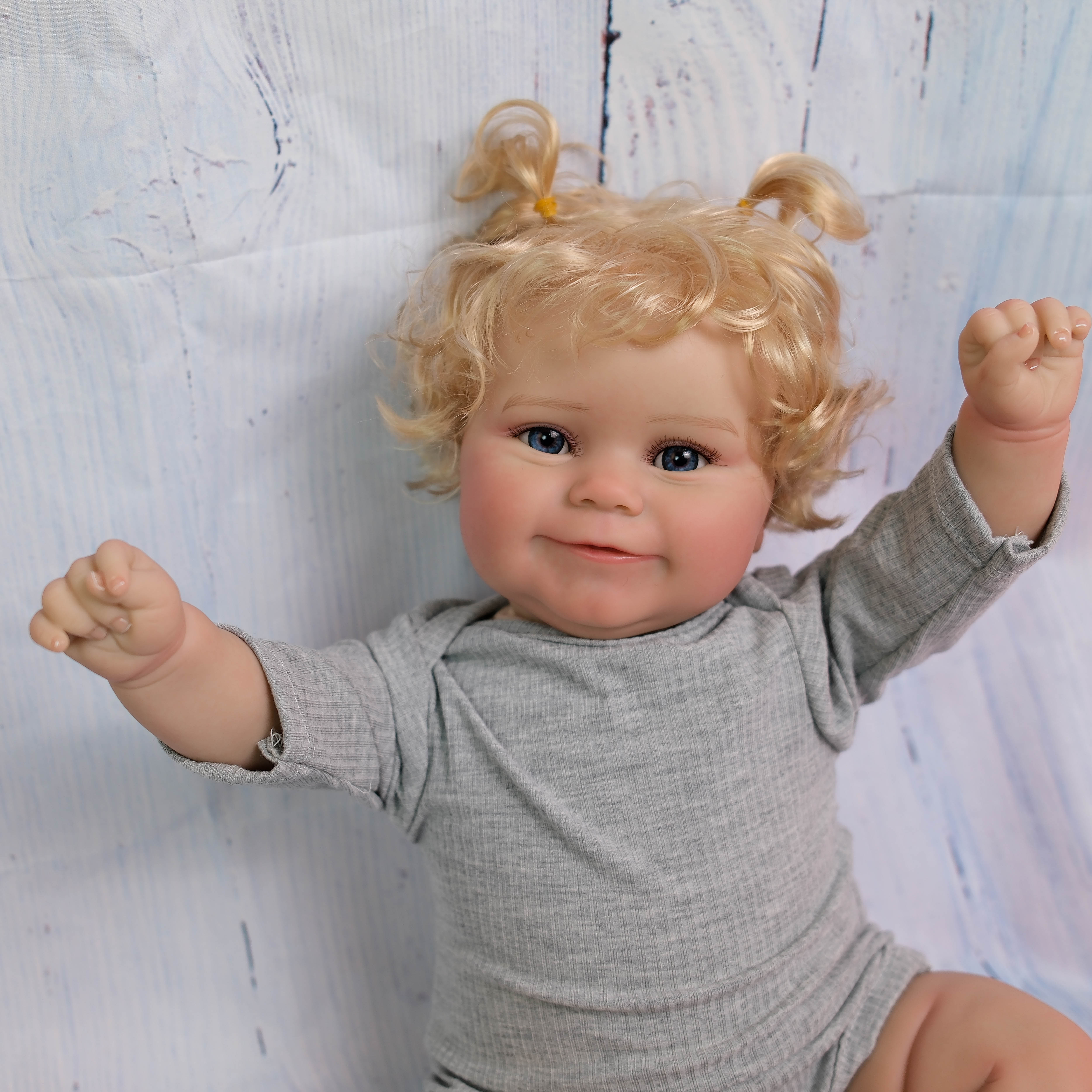 Lalka Reborn Winylowa Pedro – 50 cm, z Dźwiękiem i Wszczepionymi Włosami detail image 1