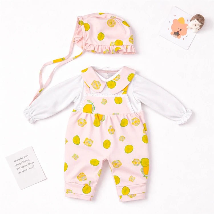 Conjunto estampado de limones con gorro