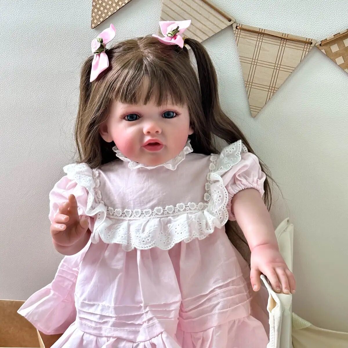 Lalka Reborn Winylowa Ivana – 60 cm, z Dźwiękiem