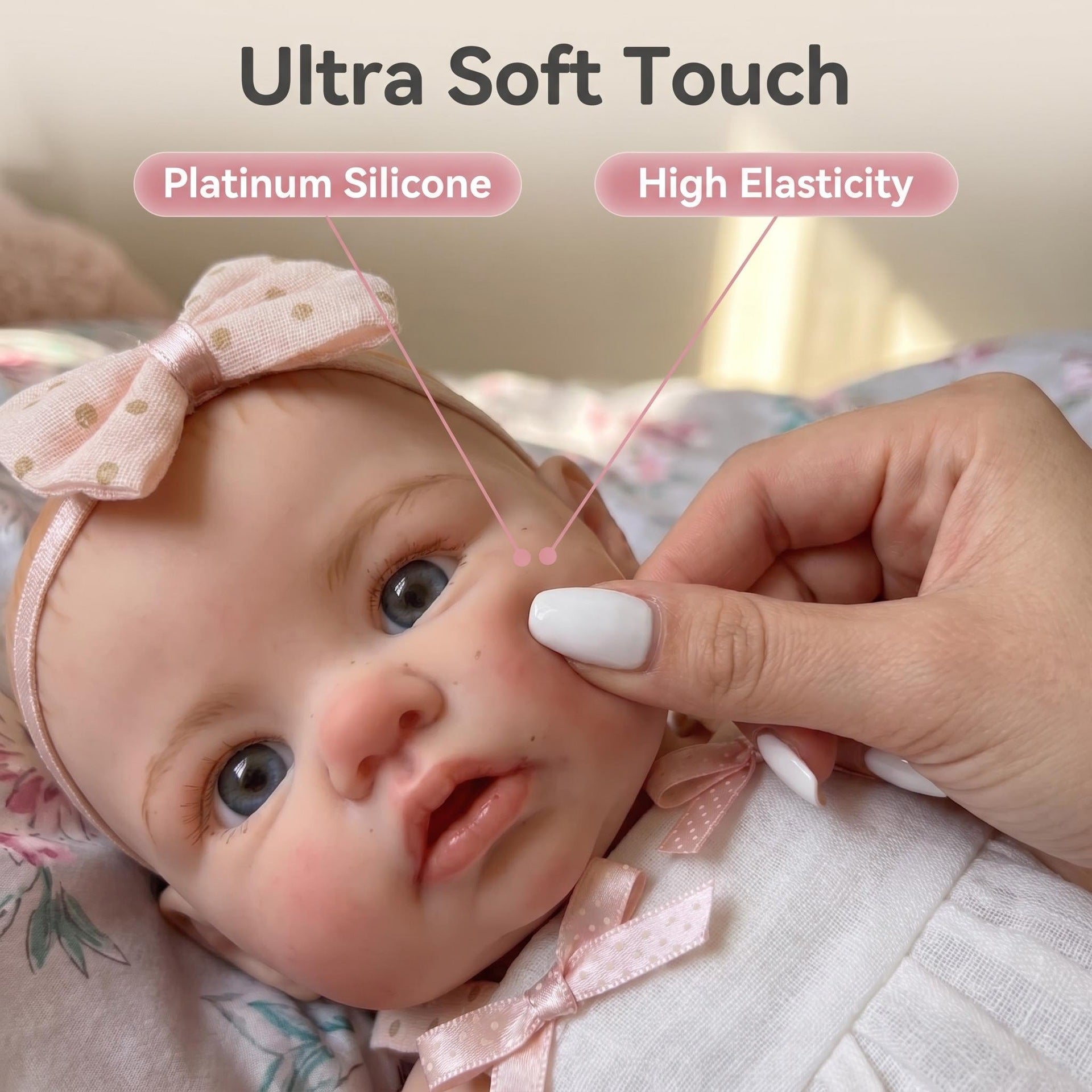 Bambola Reborn in Silicone Pieno Brisa – 30 cm, con Suono detail image 3