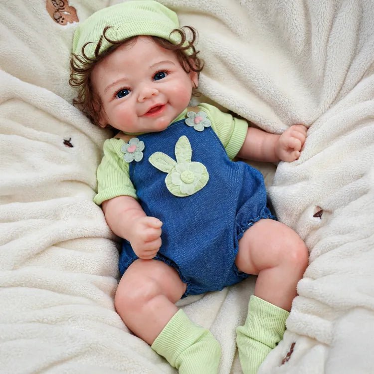 Bebé Reborn de Silicona Completa Hugo – 45 o 50 cm, Pelo Implantado