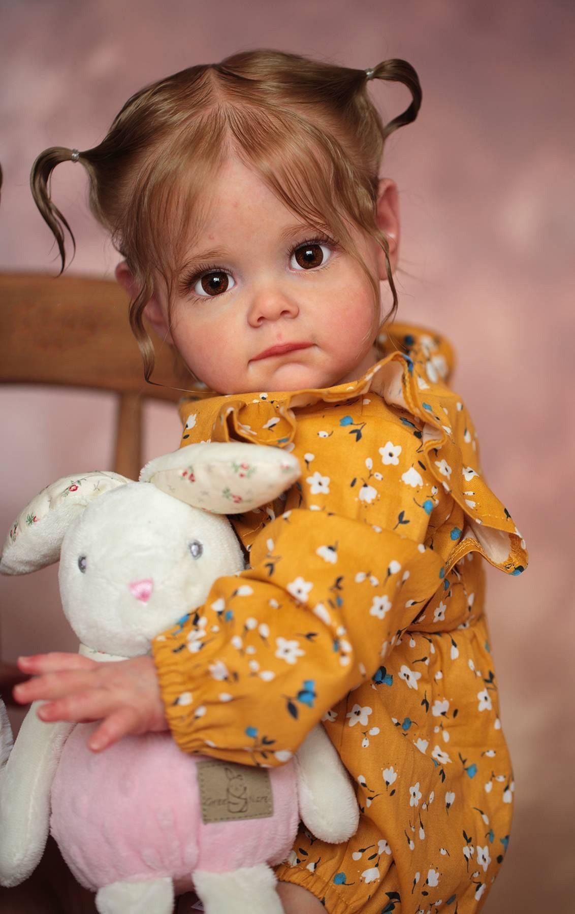 Lalka Reborn Winylowa Clarisa – 60 cm, z Dźwiękiem