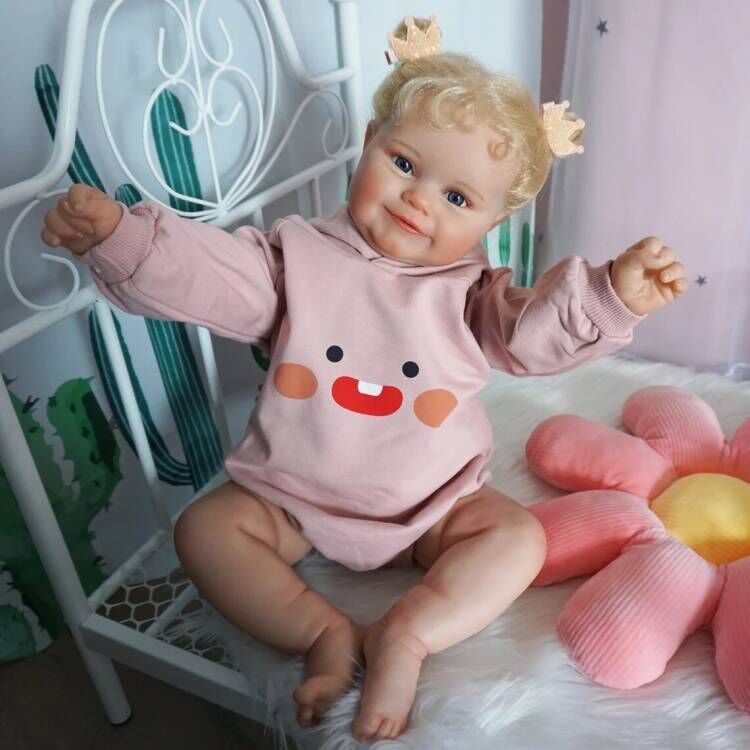 Lalka Reborn Silikonowa Penélope – 60 cm, z Dźwiękiem