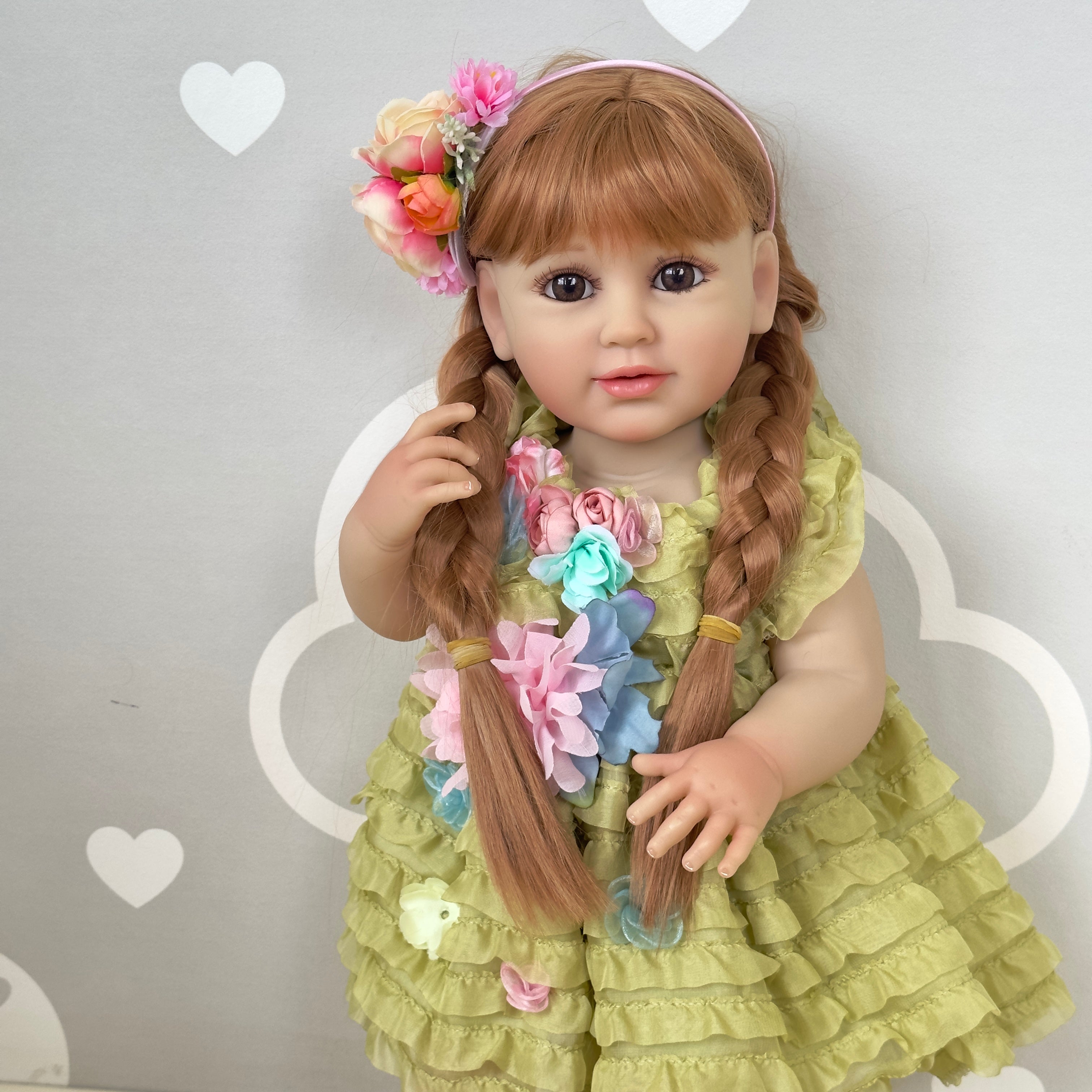 Bambola Reborn di Silicone Nadia – 55 cm, con Suono detail image 2