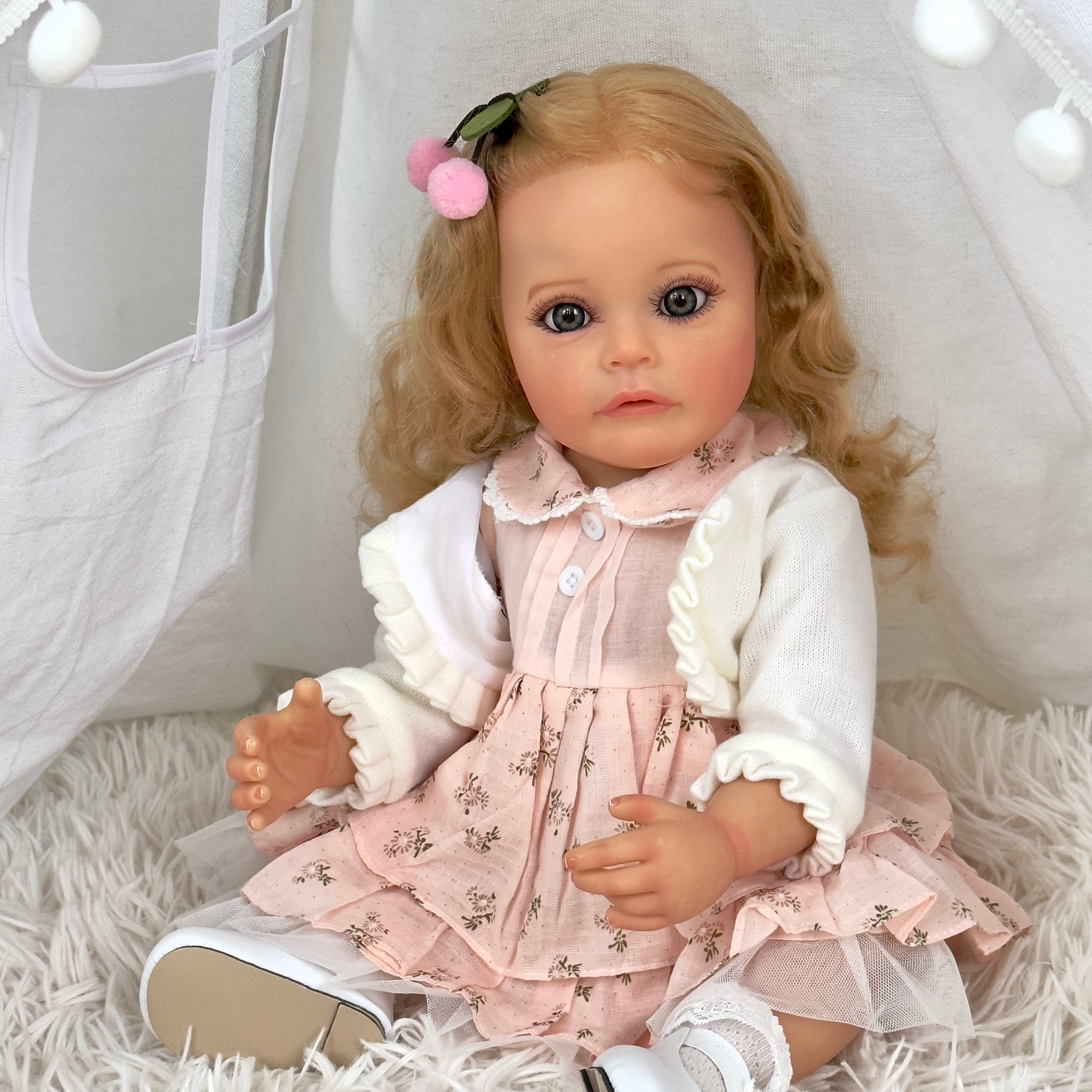 Bambola Reborn Salomé in Silicone Completo – 55 cm, con Suono detail image 2