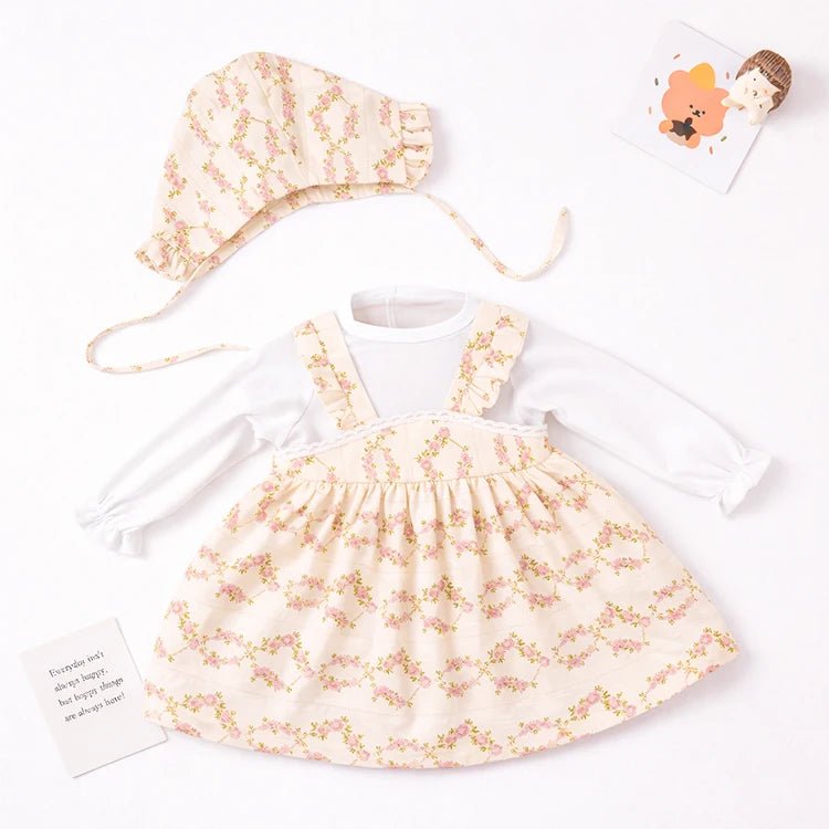 Conjunto floral vintage para muñeca reborn