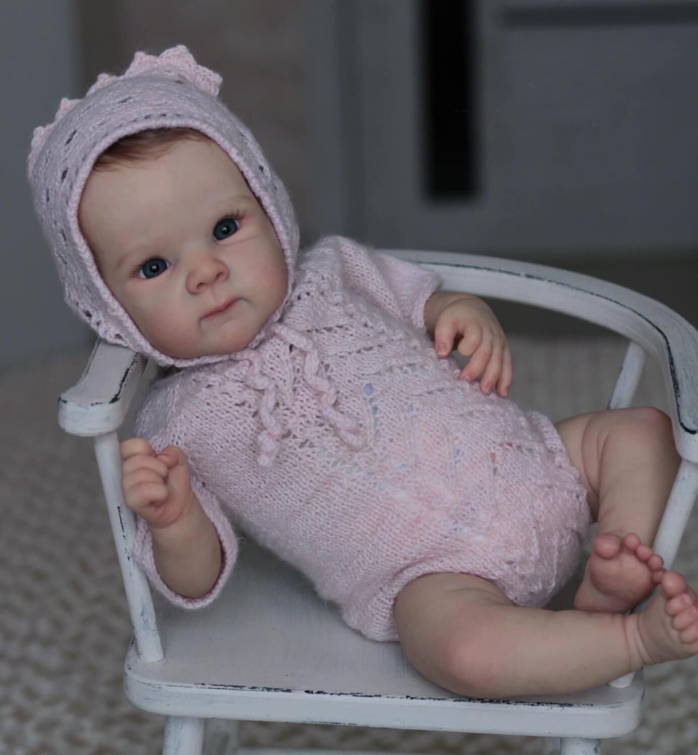 Lalka Reborn Silikonowa Benita – 45 cm, z Dźwiękiem