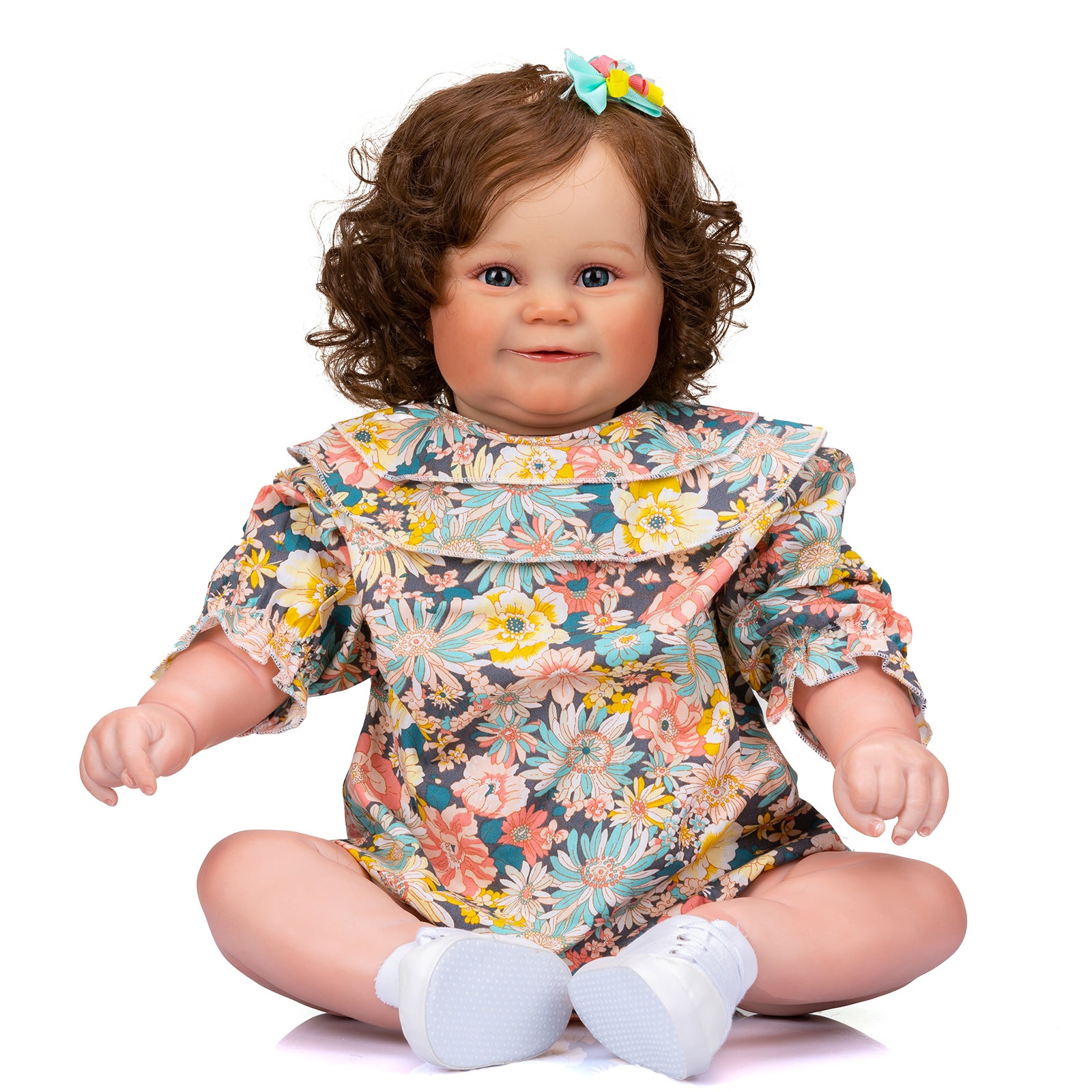 Lalka Reborn Silikonowa Oihane – 60 cm, z Dźwiękiem