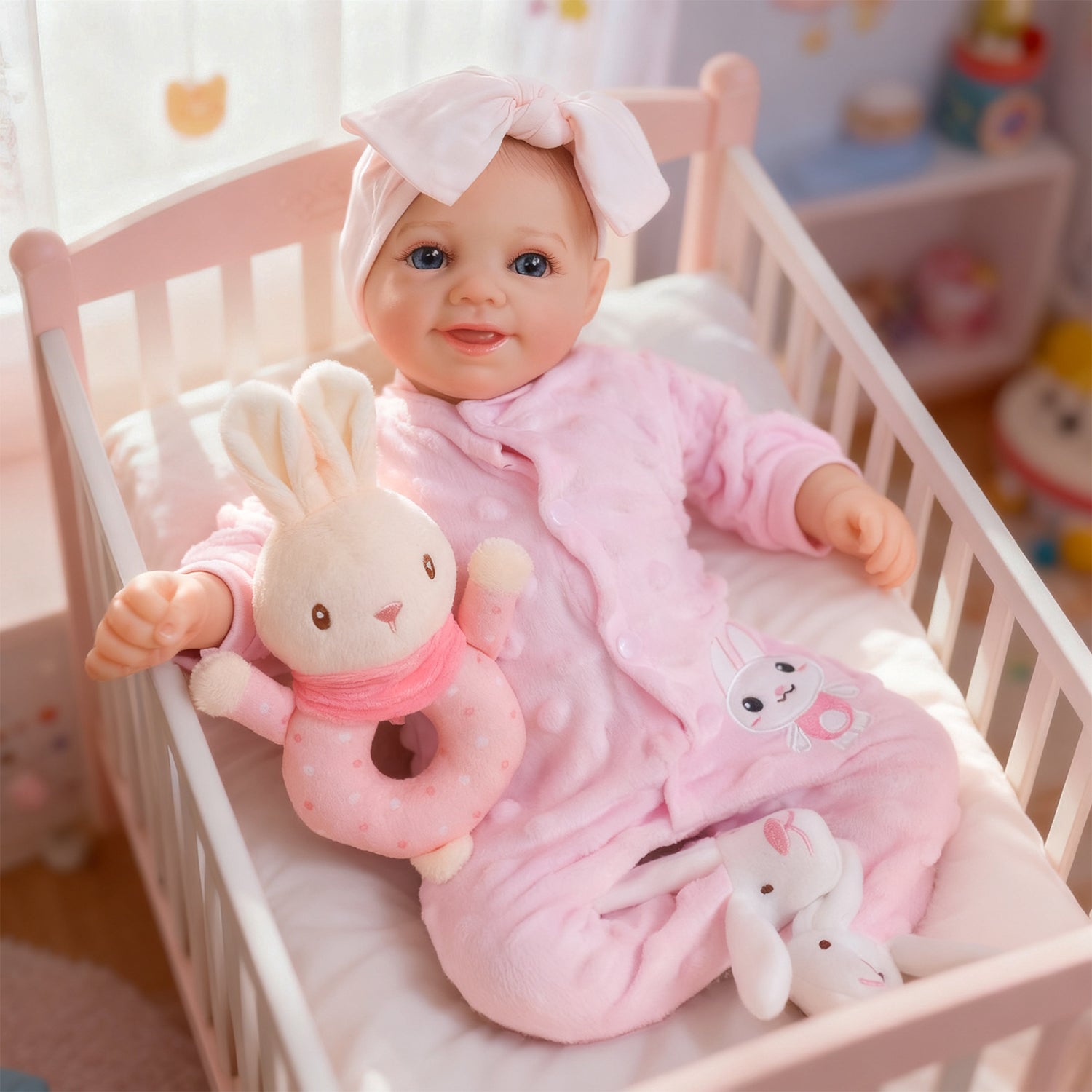 Lalka Reborn Winylowa Natalia – 48 cm, z Dźwiękiem