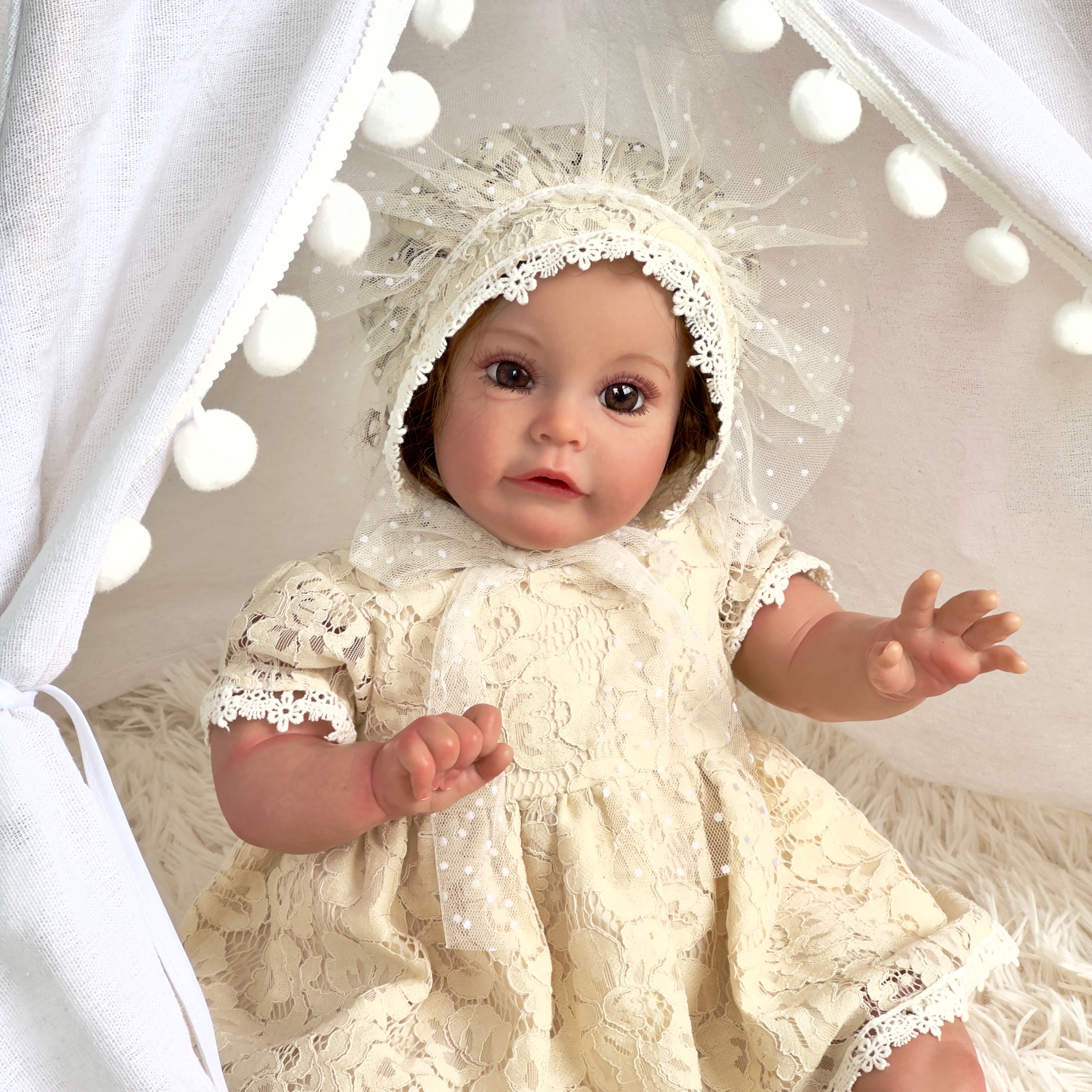Lalka Reborn Winylowa Margarita – 60 cm, z Dźwiękiem detail image 1