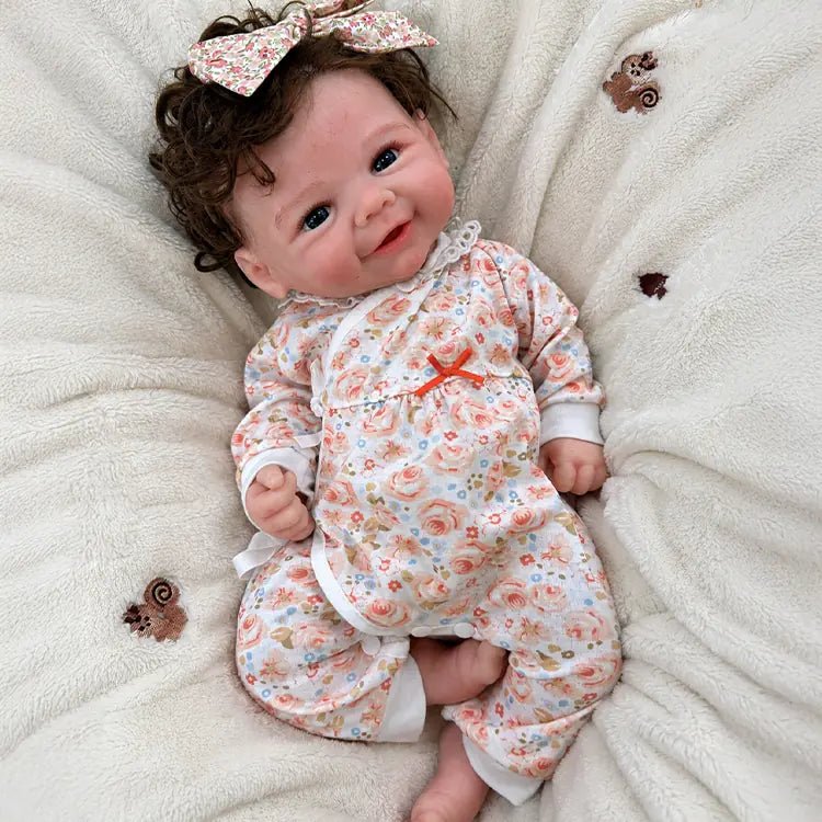 Bebé Reborn de Silicona Completa Martina – 45 o 50 cm, Pelo Implantado