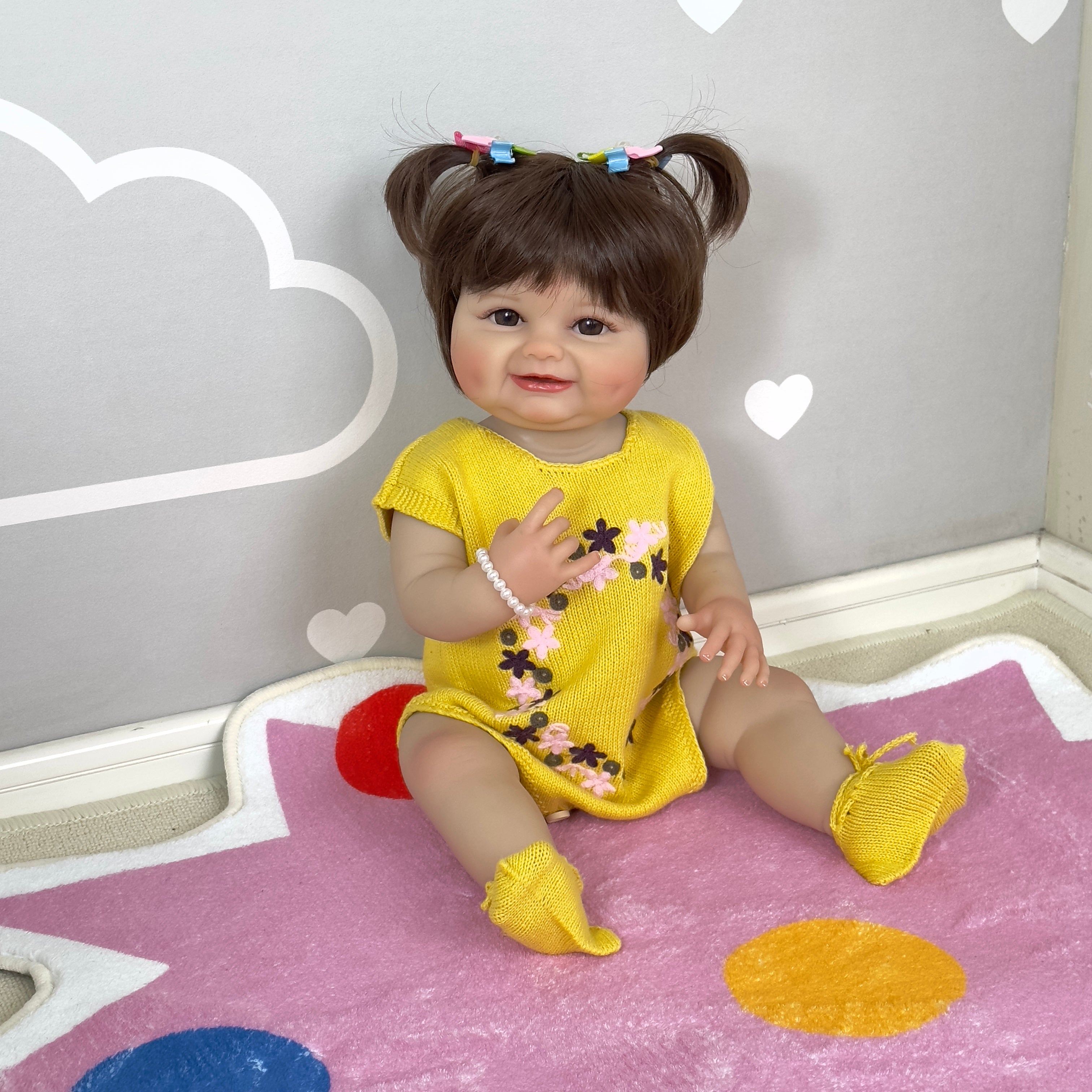Bambola Reborn di Silicone Ofelia – 55 cm, con Suono